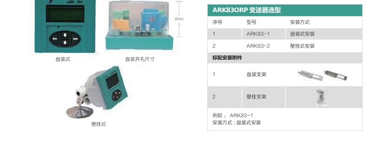 ORP 变送控制器 ARK83 install 1